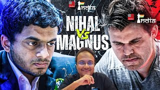 Can Nihal Sarin stop Magnus Carlsens magic  World Rapid Team Championships 2024 [upl. by Cissy]