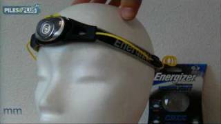 Lampe frontale Energizer CREE LED test produit par Piles amp Plus [upl. by Forland]