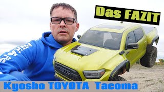 Mein FAZIT zum Kyosho TOYOTA Tacoma 110 RTR  Weihnachten  Kaufempfehlung [upl. by Inaffyt]