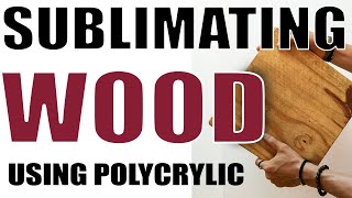 Sublimation transfer on wood testing with polycrylic and without polycrylic [upl. by Phelan101]