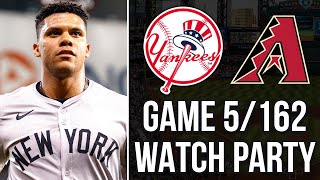 YANKEES  DIAMONDBACKS WATCH PARTY  4124 [upl. by Fanchet]