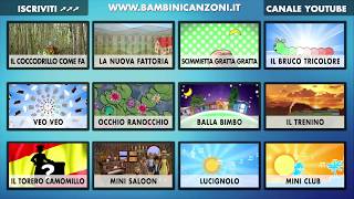 INDICE INTERATTIVO  CANZONI PER BAMBINI E BIMBI PICCOLI  ITALIAN BABY DANCE MUSIC VIDEO INDEX [upl. by Niltiac407]