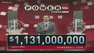 Powerball Numbers April 3 2023  1131 billion jackpot [upl. by Reiner756]