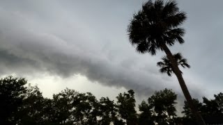 11 May 2013 Severe storm hits Rockledge Florida  lightning and wind [upl. by Oilejor510]