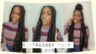 DISTRESSEDBUTTERFLY LOCS TUTORIAL Easy Waist Length [upl. by Yrffej611]