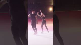 Ice Dancers turned Adagio Skaters Jasmine Tessari amp Marco Garavaglia Ghiaccio Spettacolo 2024 [upl. by Tijnar]