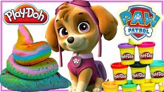 Play Doh amp Psi Patrol 🐶 Tęczowa kupa 💩 bajki dla dzieci [upl. by Alorac910]