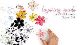 Easy Layering Stamp Tutorial Ft Altenew Fabulous Florets Clear Stamp Set [upl. by Warrenne]