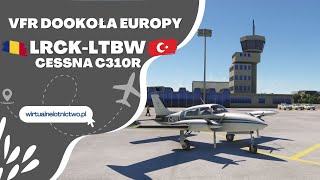 MSFS2020 amp SayIntentionsai  MilViz Cessna 310R  Dookoła Europy  cz 4 LRCLLTBW [upl. by Amelie]