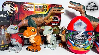 UNBOXING NEW Jurassic World Captivz Surprise Eggs Giganotosaurus Carnotaurus Tyrannosaurus Rex [upl. by Gottwald]