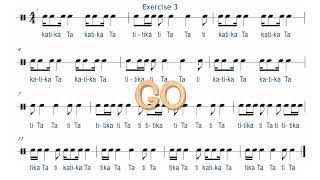 SYNCOPATION RHYTHM EXERCISE FOR INTERMEDIATE SIGHT READING Part 1 musiclessons [upl. by Sosthina575]