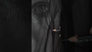 Drawing a hyperrealistic portrait with FaberCastell  Staedtler pencils How to draw realistically [upl. by Enohpesrep797]