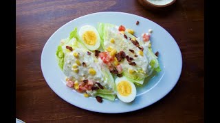 Wedge Salad Recipe with Blue Cheese Dressing  Iceberg Lettuce Wedge Salad [upl. by Vladamar]