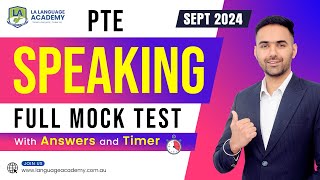 PTE Speaking Full Mock Test with Answers  September 2024II  LA Language academy PTE NAATI IELTS [upl. by Nywg126]