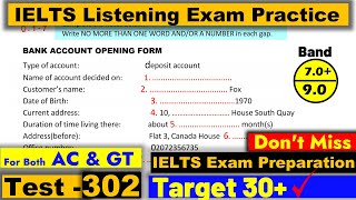 IELTS Listening Practice Test 2023 with Answers Real Exam  302 [upl. by Akenot]