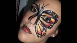 Maquillaje de fantasía  Mariposa Monarca [upl. by Bobine]