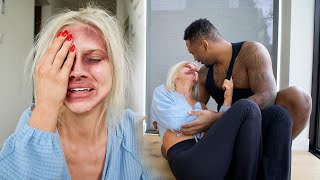 I got BEAT UP PRANK ON BOYFRIEND CUTE REACTION [upl. by Merriam968]