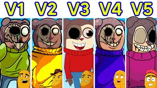 TWIDDLEFINGER  V1 VS V2 VS V3 VS V4 VS V5  Friday Night Funkin  Fanmade [upl. by Attelliw]