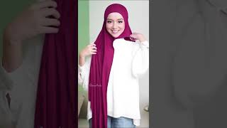 SHAWL Tutorial Simple  Cara Pakai Tudung Shawl Simple 2023 [upl. by Arreit922]