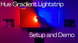 Philips Hue Play Gradient Lightstrip 65quot Step by Step Setup and Demo  This Light Strip is Gorgeous [upl. by Shanta]