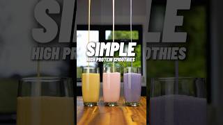 TASTIEST High Protein Smoothies 🔥🥤38g Protein Each ONLY 300 calories easyrecipe highprotein [upl. by Meter]