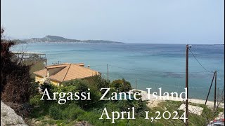 Argassi Zakynthos Island Greece  April 1 2024 [upl. by Elrem]