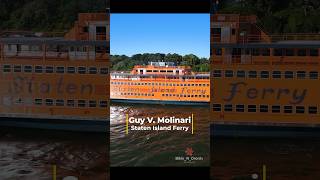 Aerial View of the Iconic Guy V Molinari Staten Island Ferry Vessel [upl. by Magas]