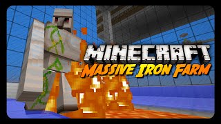 Minecraft 5200 IRON INGOTS PER HOUR Golem Farm Showcase [upl. by Ennaid]