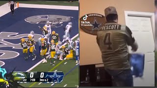 Cowboys fans react to Green Bay Packers game [upl. by Lennie893]