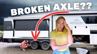 Broken RV Suspension In The Remote Yukon No Cell Service [upl. by Ekenna43]