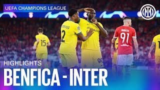 BENFICA 02 INTER  HIGHLIGHTS  UEFA CHAMPIONS LEAGUE 2223 ⚽⚫🔵🇬🇧 [upl. by Ydoc]