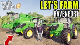 LETS FARM RAVENPORT EP1  FARMING SIMULATOR 2019  MULTIPLAYER [upl. by Lach]