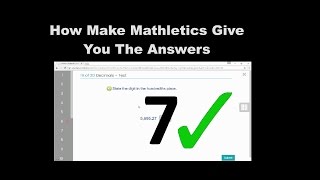 How To Make Mathletics Give You The Answers [upl. by Fronia]