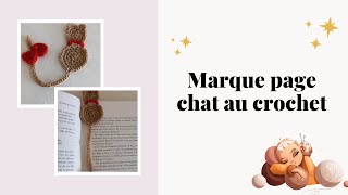 Marque page chat au crochet pour débutants [upl. by Onihc260]