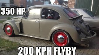 VW beetle 350hp STI engine 200 kph flyby vocho fusca subaru  part 11 [upl. by Eylrahc435]