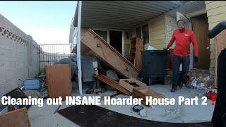 Cleaning out INSANE Hoarder House in Las Vegas NV Part 2 [upl. by Strep]