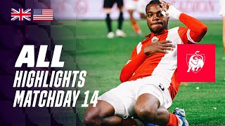 ALL HIGHLIGHTS MATCHDAY 14 👀⚽ Jupiler Pro League 2324 [upl. by Lleznod]