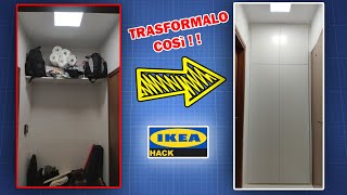 Armadio a muro fai da te con ante IKEA pax [upl. by Lovmilla426]