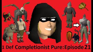 The 1 Def Completionist Pure Episode 21 Monkey Madness 2 on a 1 DefenseDefence Pure [upl. by Aseyt]