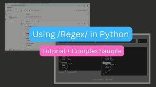 Python Tutorial Using Regex From Simple to A Complex Sample [upl. by Atirehc]