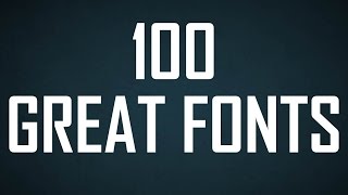 100 Great Fonts [upl. by Ymer940]