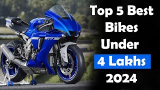 Best Bikes Under 4 Lakhs in India 2024 bestbikes bikesunder4lakhs [upl. by Adnaugal434]