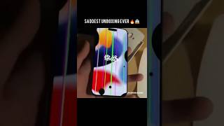 Saddest Unboxing Ever 🔥😱ytshorts unboxing iphone mobilesphones tech smartphone [upl. by Hayse225]