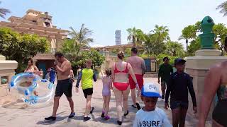 GW  Atlantis Aquaventure Dubai is heavenly beautiful  On a hot hot day water park is great  4K [upl. by Asiral807]