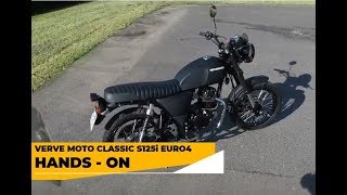 Verve Moto Classic S 125i  Short RideEngine Sound [upl. by Eniroc]