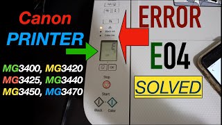 Canon Printer Error E04 E4  Solved [upl. by Emmott]