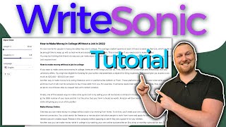 Writesonic Tutorial Write a 1200 Word Blog Post in 2 Minutes [upl. by Scrivens759]