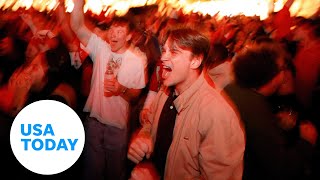 University of Georgia fans celebrate teams National Championship win  USA TODAY [upl. by Koa117]