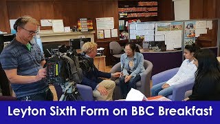 Leyton Sixth Form College on BBC Breakfast 2018 [upl. by Annaeirb]