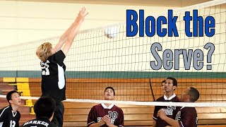 Can You Block or Spike a Volleyball Serve Controversial Play You Decide [upl. by Ailerua803]